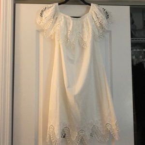 White off-the-shoulder dress